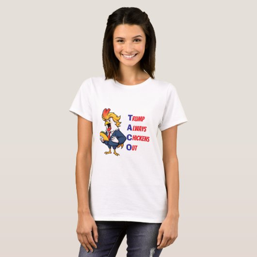 Taco Trump Chicken T-shirt (Voorkant volledig)