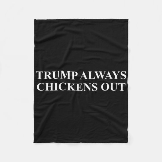 Taco - Trump gaat altijd op de loop Fleece Deken (Voorkant)