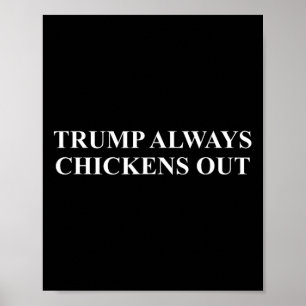 Taco - Trump gaat altijd op de loop  Poster