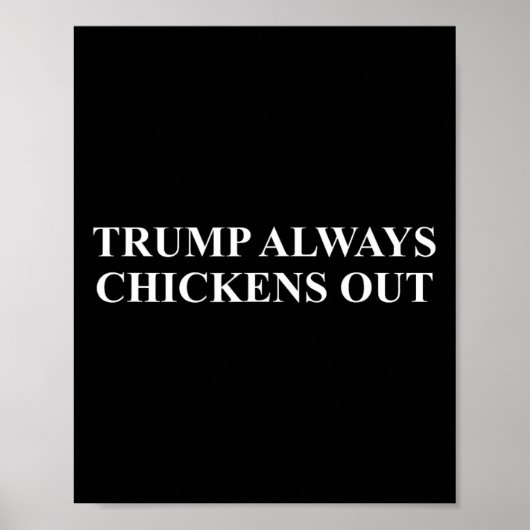 Taco - Trump gaat altijd op de loop Poster (Voorkant)