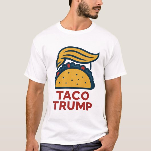 Taco Trump grappige politieke mashup T-shirt (Voorkant)