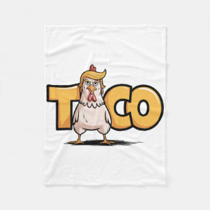 Taco Trump Is Altijd Bang Politieke Humor Teer Fleece Deken