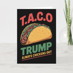 Taco Trump Kijkt Altijd Weg Grappige Taco Kaart