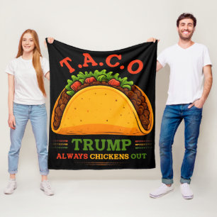 Taco Trump kipt altijd grappig uit Fleece Deken