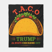 Taco Trump kipt altijd grappig uit Fleece Deken (Voorkant)