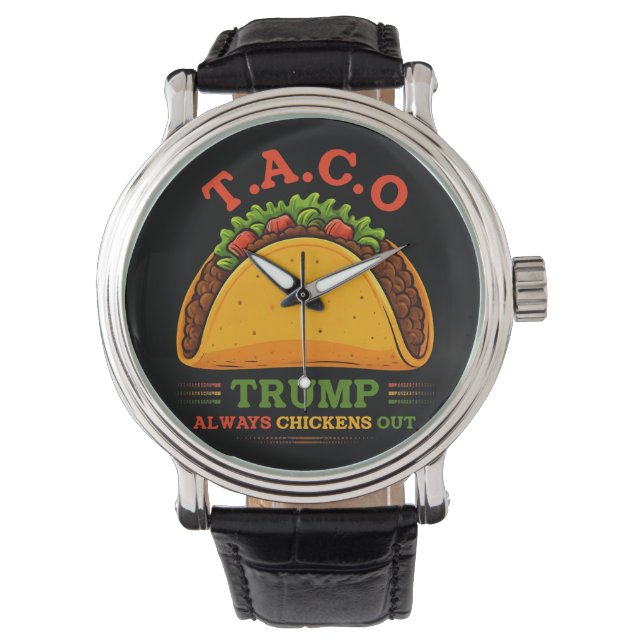 Taco Trump kipt altijd grappig uit Horloge (Voorkant)