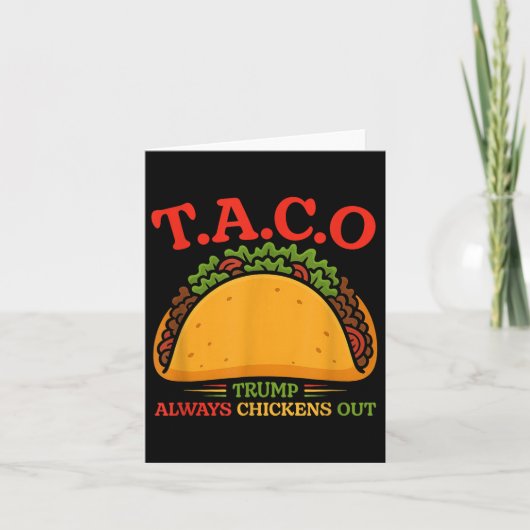 Taco Trump kipt altijd grappig uit Kaart (Voorkant)