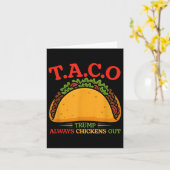 Taco Trump kipt altijd grappig uit Kaart (Gele Bloem)