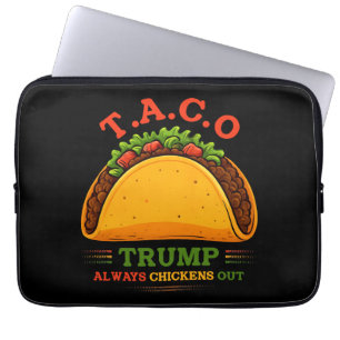 Taco Trump kipt altijd grappig uit Laptop Sleeve