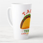 Taco Trump kipt altijd grappig uit Latte Mok (Linkerhoek)