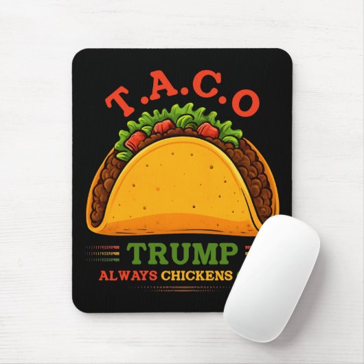 Taco Trump kipt altijd grappig uit Muismat (Met muis)