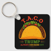 Taco Trump kipt altijd grappig uit Sleutelhanger (Voorkant)