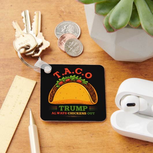 Taco Trump kipt altijd grappig uit Sleutelhanger (Bureau)