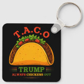 Taco Trump kipt altijd grappig uit Sleutelhanger (Achterkant)