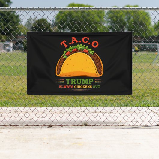 Taco Trump kipt altijd grappig uit Spandoek (Insitu)
