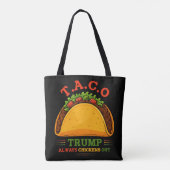 Taco Trump kipt altijd grappig uit Tote Bag (Achterkant)