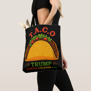 Taco Trump kipt altijd grappig uit Tote Bag