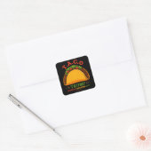 Taco Trump kipt altijd grappig uit Vierkante Sticker (Envelop)