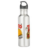 TACO Trump kipt altijd grappige politieke Waterfles (Achterkant)