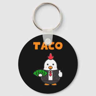 Taco Trump kipt altijd grappige trendy kip uit Sleutelhanger