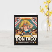 Taco Trump kipt altijd grappige Trump uit Laten we Kaart (Gele Bloem)