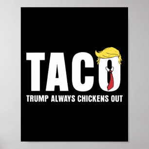Taco Trump Ontkent Altijd Laten we naar Taco Tarie Poster