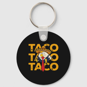 Taco Trump Ontwijkt Altijd Funny Kip Trump Sleutelhanger