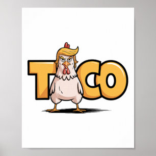Taco Trump Ontwijkt Altijd Politieke Humor Teer Poster
