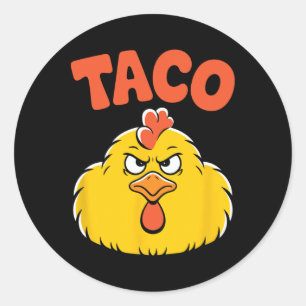 Taco Trump Ontwijkt Altijd Politieke Humor Teer Ronde Sticker