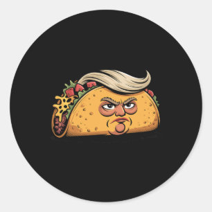 Taco Trump Ontwijkt Altijd Politieke Humor Teer Ronde Sticker