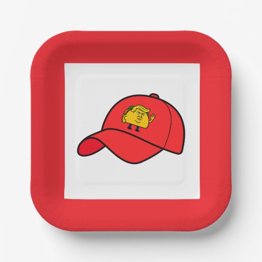 Taco Trump Party Plates Papieren Bordje (Voorkant)