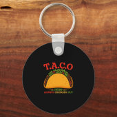 Taco Trump Piept Altijd Af Grappig  Sleutelhanger (Voorkant)