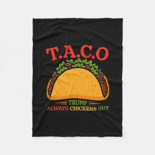 Taco Trump Piept Altijd Fleece Deken
