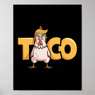 Taco Trump Piept Altijd Politieke Humor Teer Poster