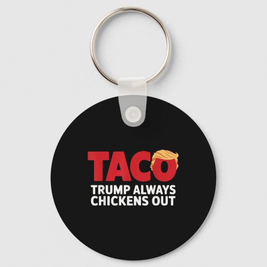 Taco Trump Piept Altijd  Sleutelhanger (Voorkant)