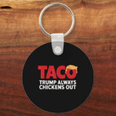 Taco Trump Piept Altijd  Sleutelhanger (Voorkant)