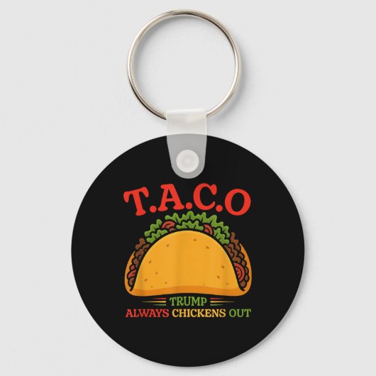 Taco Trump Piept Altijd Sleutelhanger (Voorkant)