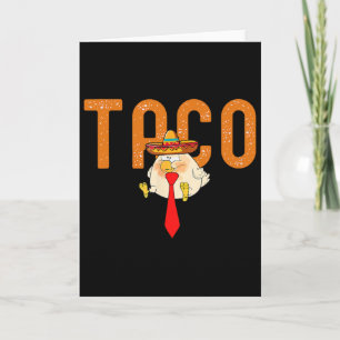 Taco Trump Piept Altijd Uit Funny Trendy Kip Kaart