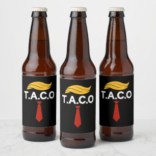 Taco Trump steekt altijd de kop op Bier Etiket