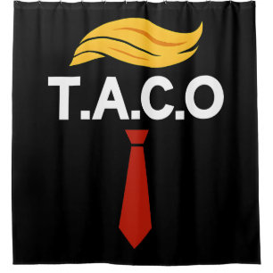 Taco Trump steekt altijd de kop op Douchegordijn
