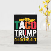 Taco Trump steekt altijd de kop op Kaart (Gele Bloem)