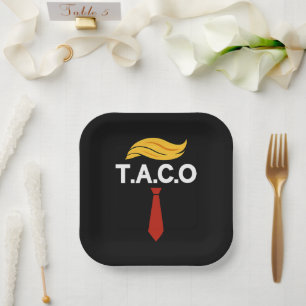 Taco Trump steekt altijd de kop op Papieren Bordje