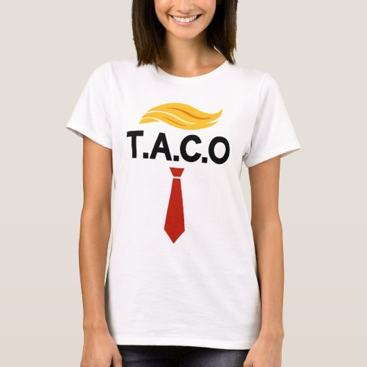 Taco Trump steekt altijd de kop op T-shirt (Voorkant)
