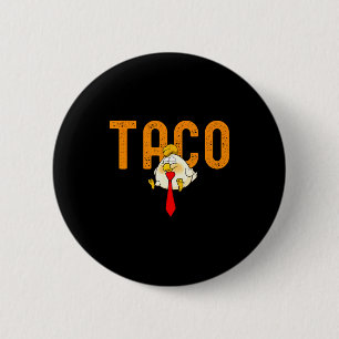 Taco Trump - Trump gaat altijd op de loop Mopshond Ronde Button 5,7 Cm