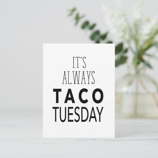 TACO TUESDAY BRIEFKAART (Staand voorkant)