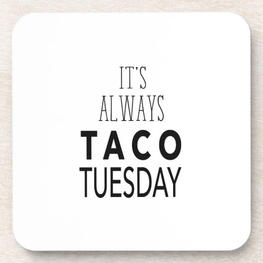 TACO TUESDAY DRANKJES ONDERZETTER (Voorkant)