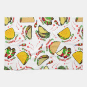 Taco Tuesday Hard and Soft Tacos and Hot Sauce Theedoek (Horizontaal)