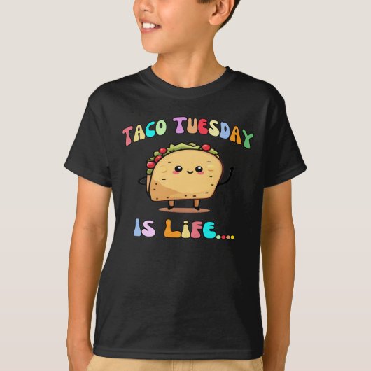 Taco Tuesday is het Kind van het leven Funny Kawai T-shirt (Voorkant)