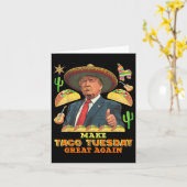 Taco Tuesday maakt Taco dinsdag weer geweldig Dona Kaart (Gele Bloem)