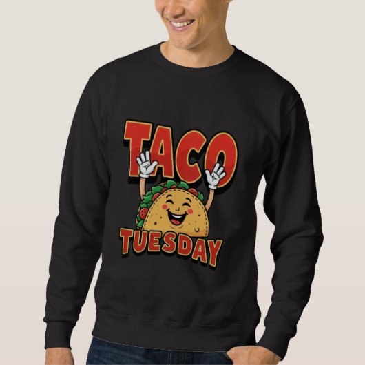 Taco TuesDay mannen sweatshirt (Voorkant)